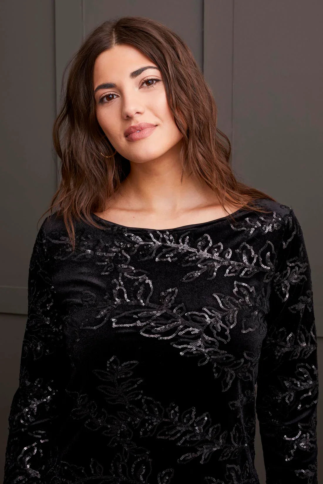 TRIBAL FEMME SPARKLE LINED VELVET DRESS