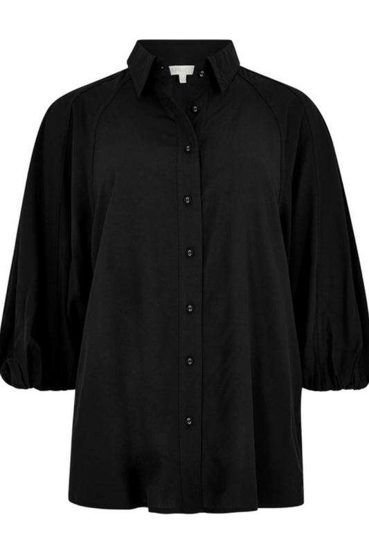 Seam Detail Puff Sleeve Shirt