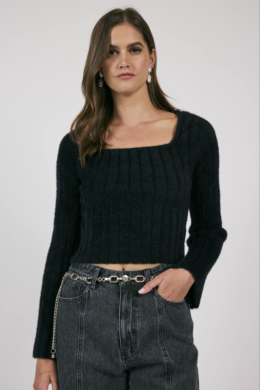 Camille Square Neck Sweater