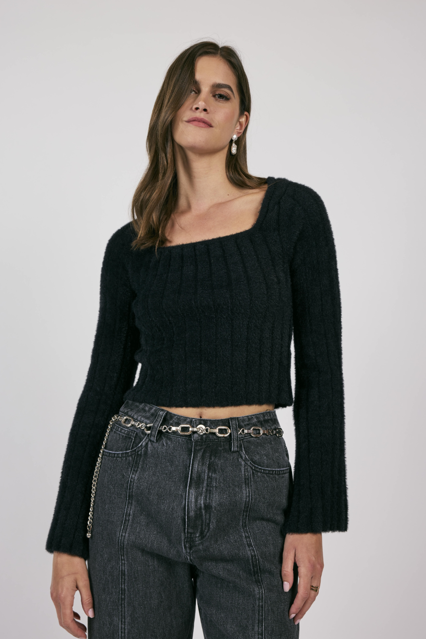 Camille Square Neck Sweater