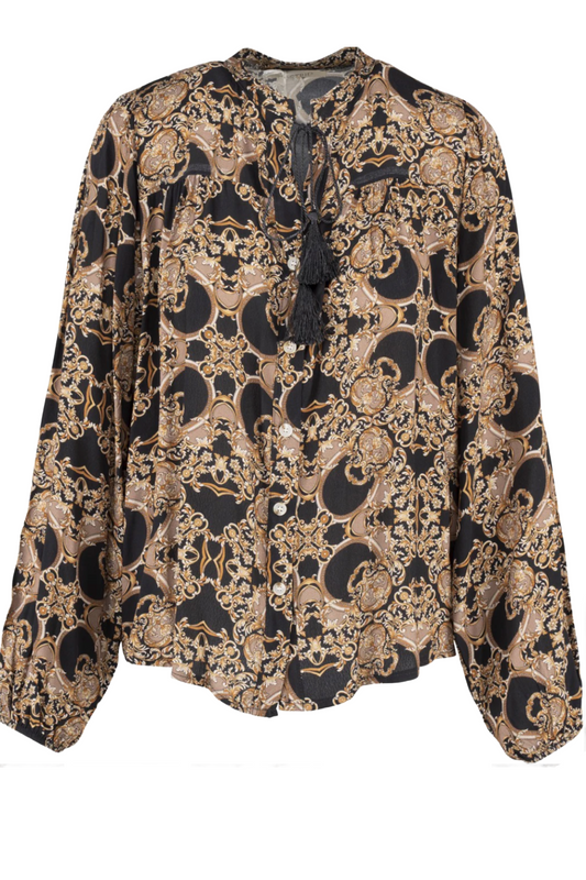 Baroque Print Blouse