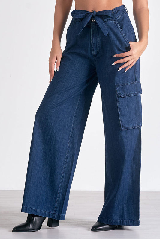 Ultra Wide Leg Denim Pants