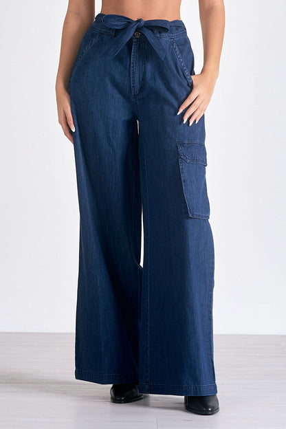 Ultra Wide Leg Denim Pants