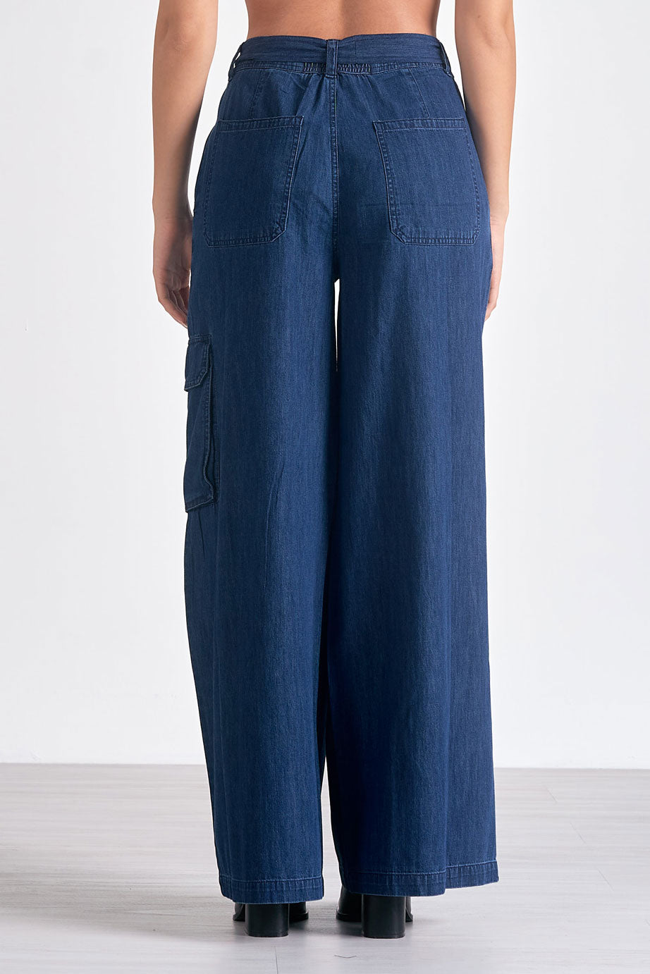 Ultra Wide Leg Denim Pants