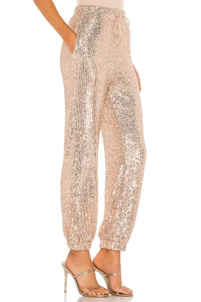 Sequin Jogger Pants