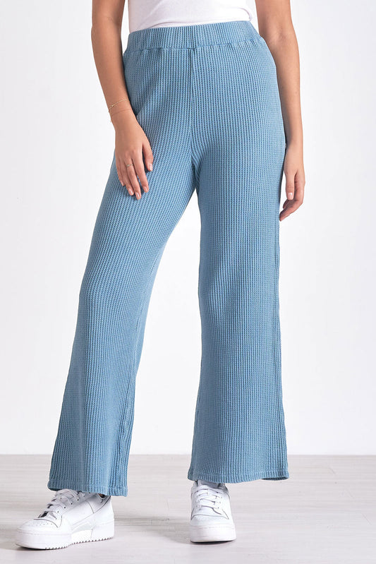 Blue Ribbed Lounge Pant