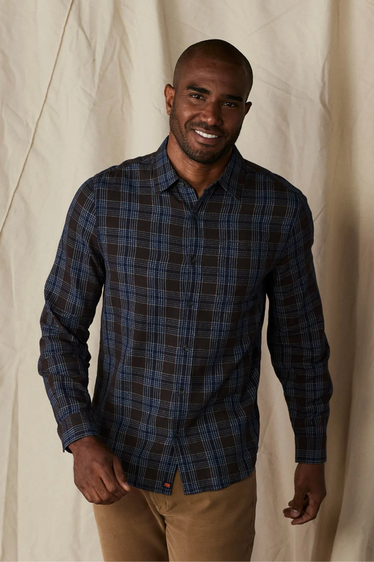 Nikko Button Up Shirt - Brown Plaid