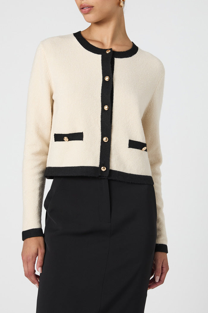 Vhari Contrast Cardigan