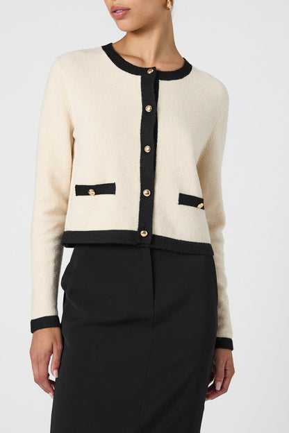 Vhari Contrast Cardigan