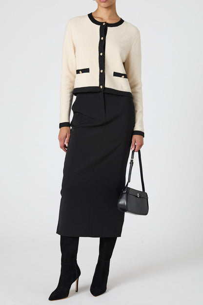 Vhari Contrast Cardigan