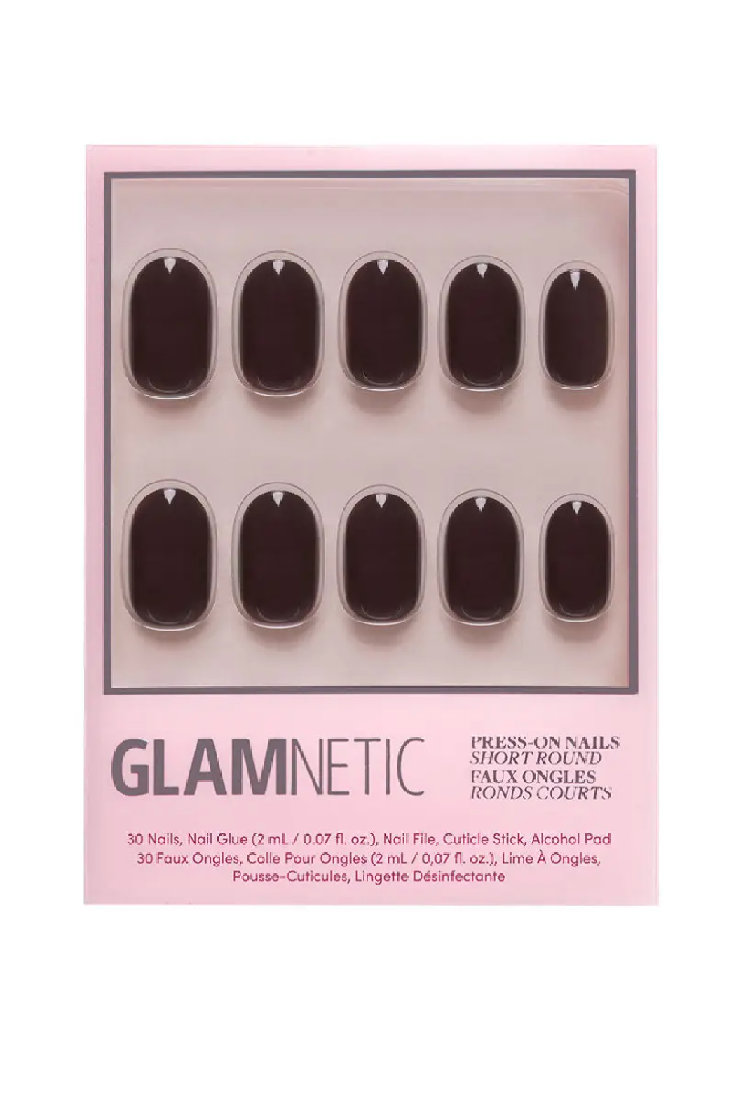 Bark Brown Press-On Nails | Fall Solids | Short Round