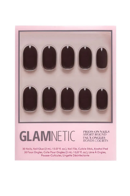 Bark Brown Press-On Nails | Fall Solids | Short Round
