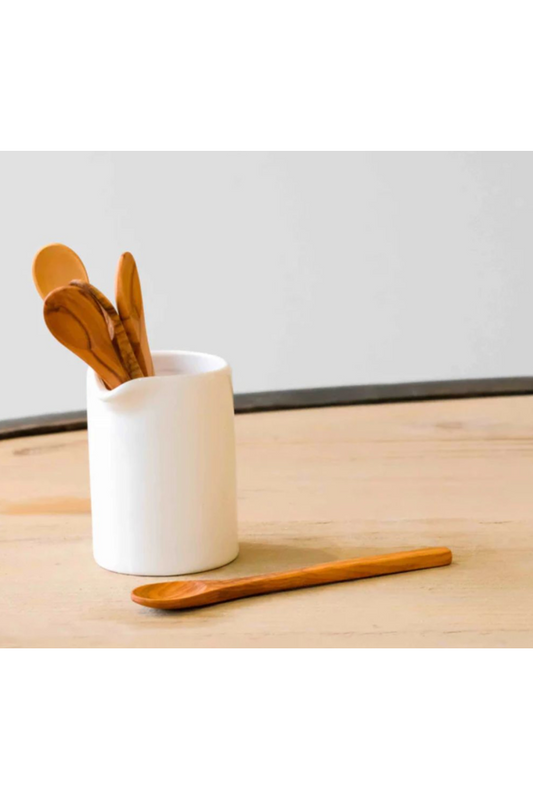 OLIVE WOOD APPETIZER SPOON