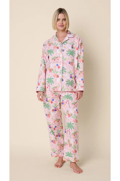 California Christmas Flannel Long-Sleeved Pajama