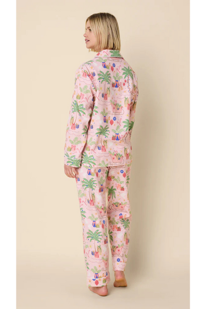 California Christmas Flannel Long-Sleeved Pajama