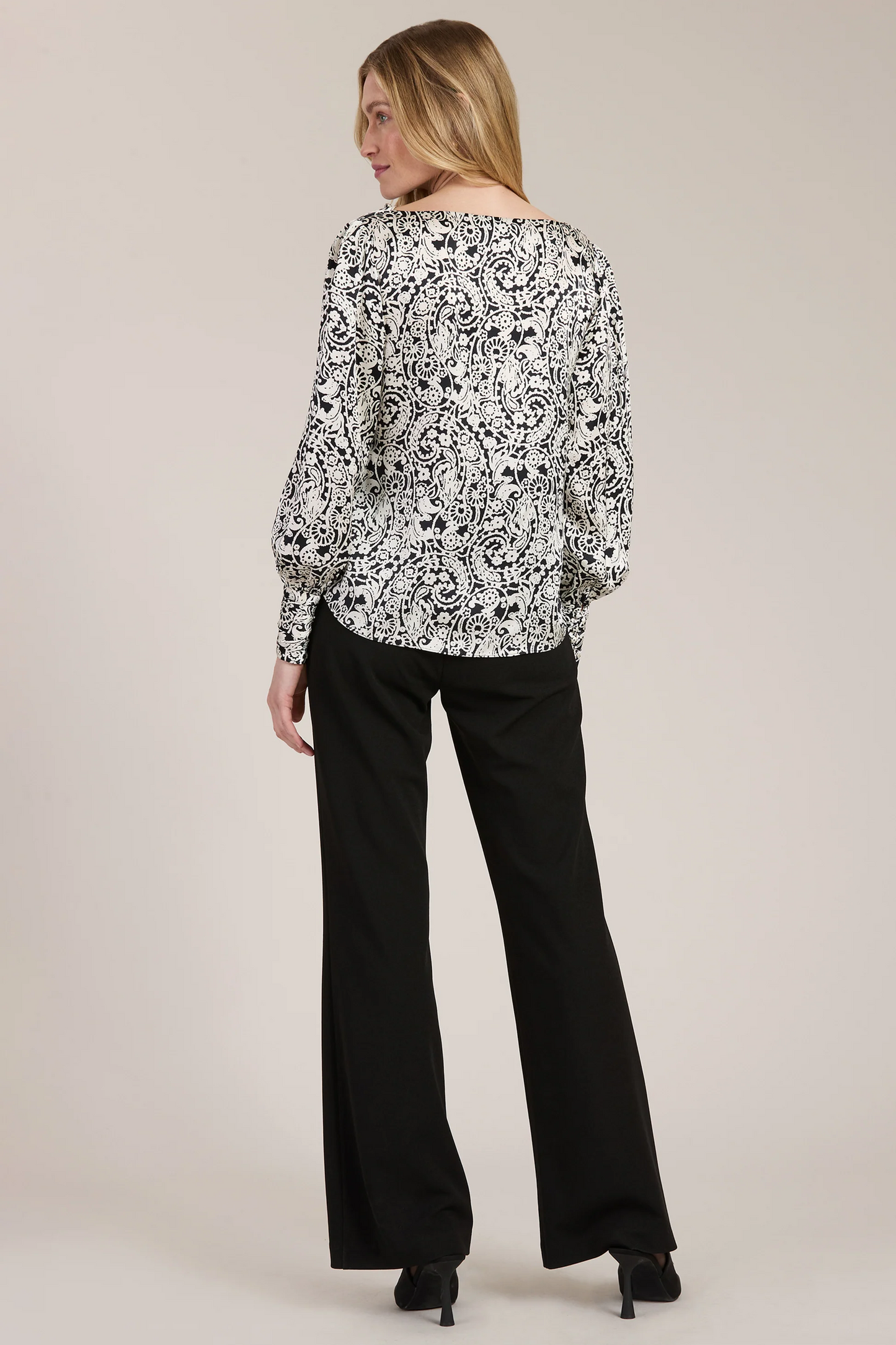 Olivia Lace Charmeuse Top
