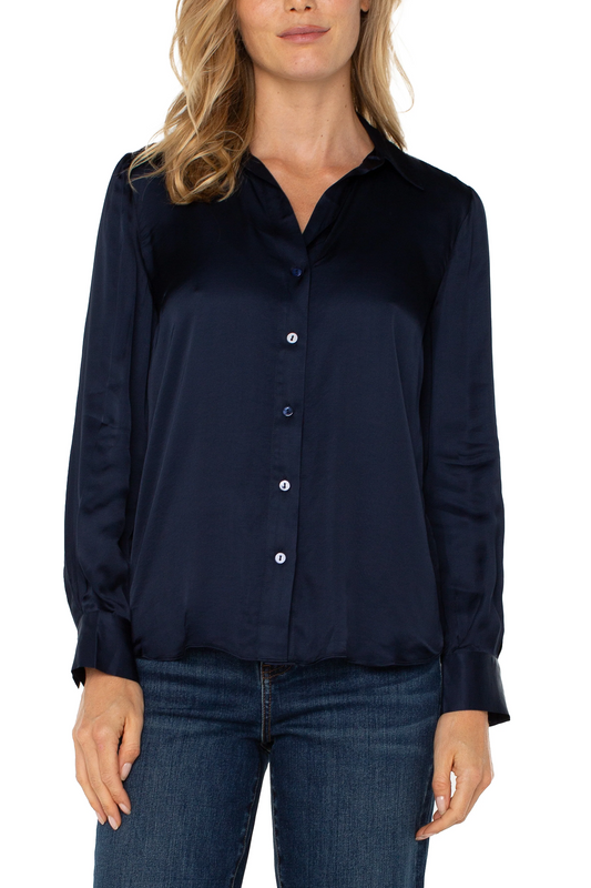 Button Front Classic Dress Shirt