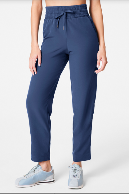 On The Move Slim Pant- Faded Indigo