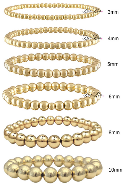 Build Your Own Stack Of Beaded Bracelets Made with Elastic