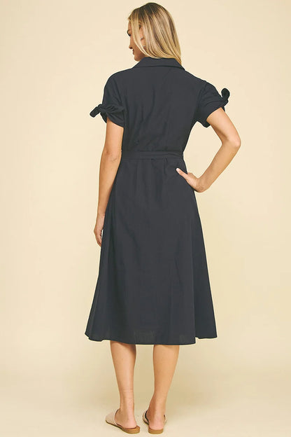 Button Down Midi Dress