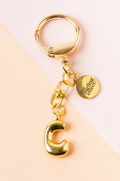 Bubble Letter Keychain