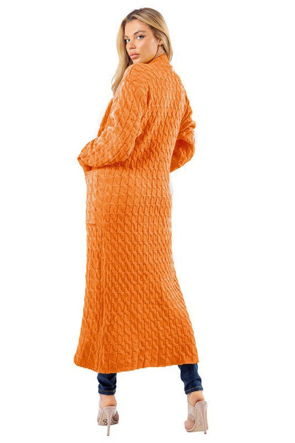 WOMEN FASHION LONG MAXI SWEATER CARDIGAN