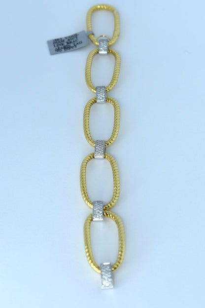 18kt 2-Tone Diamond Bracelet