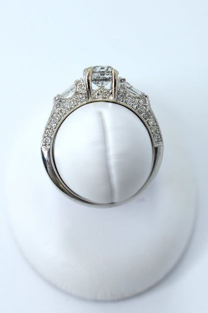 18kt White Gold Diamond Bridal Ring