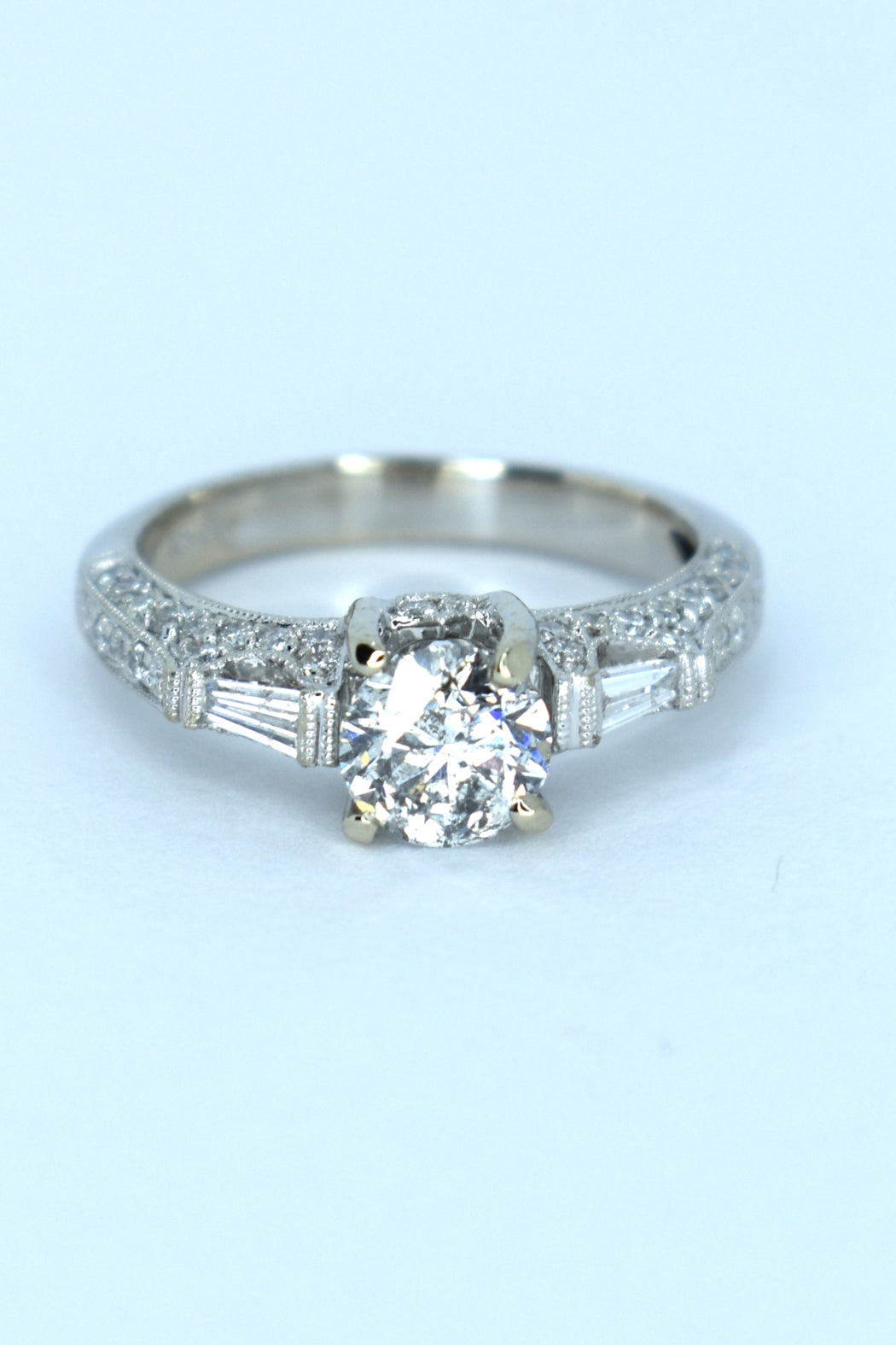 18kt White Gold Diamond Bridal Ring