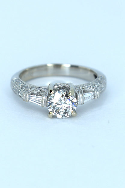 18kt White Gold Diamond Bridal Ring