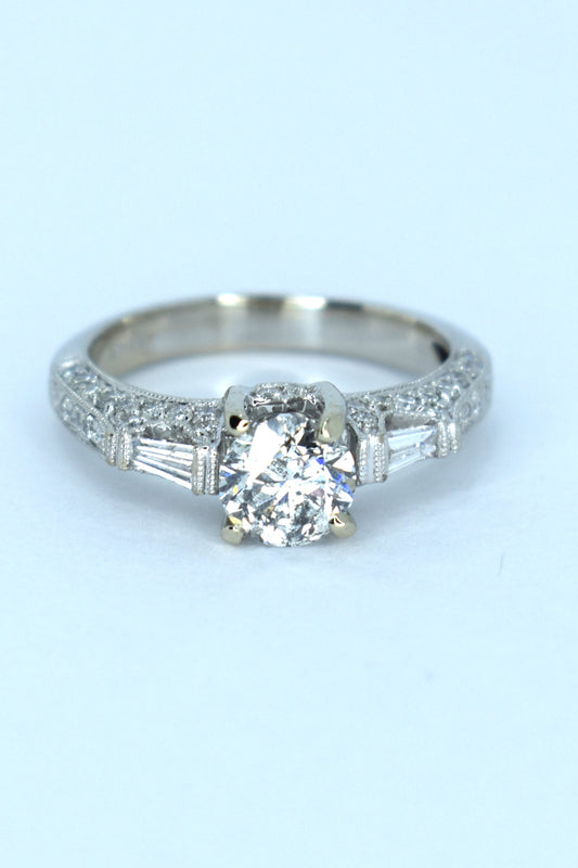 18kt White Gold Diamond Bridal Ring