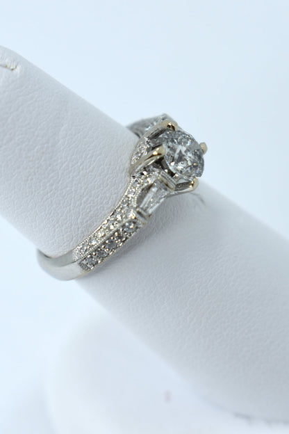 18kt White Gold Diamond Bridal Ring