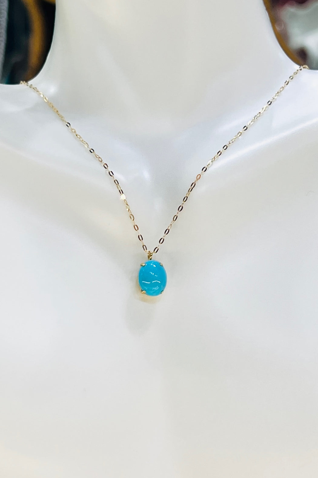 18kt Y/Gold Turquoise Necklace