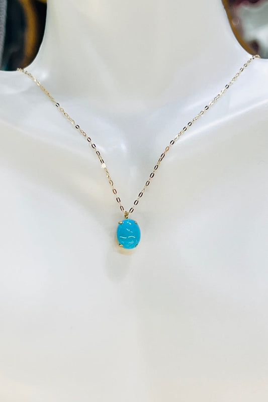 18kt Y/Gold Turquoise Necklace