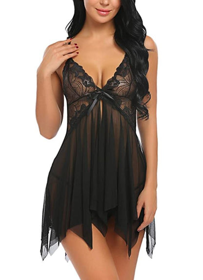 Women's Lace BabyDoll Lingerie Sleepwear