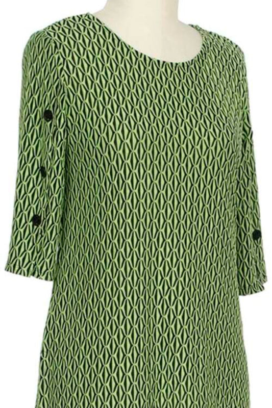 3/4 Sleeve Dezmond Novelty Top - CORAL ONLY
