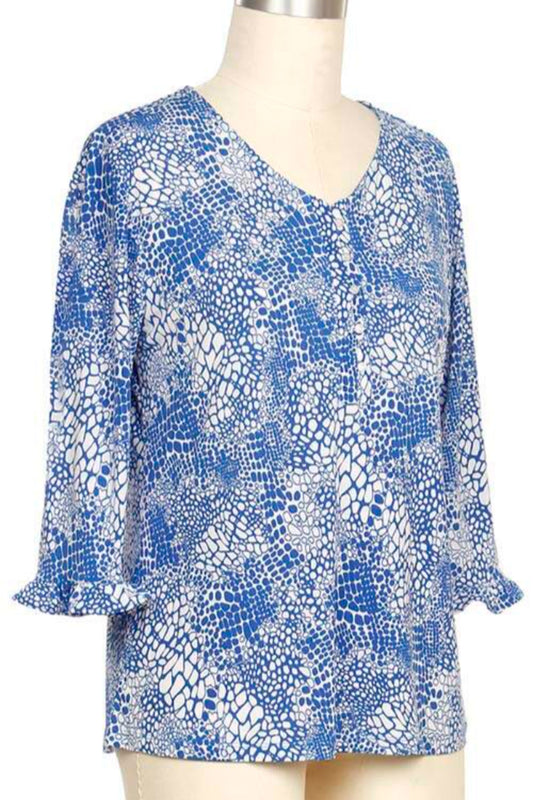 3/4 Sleeve Print Top