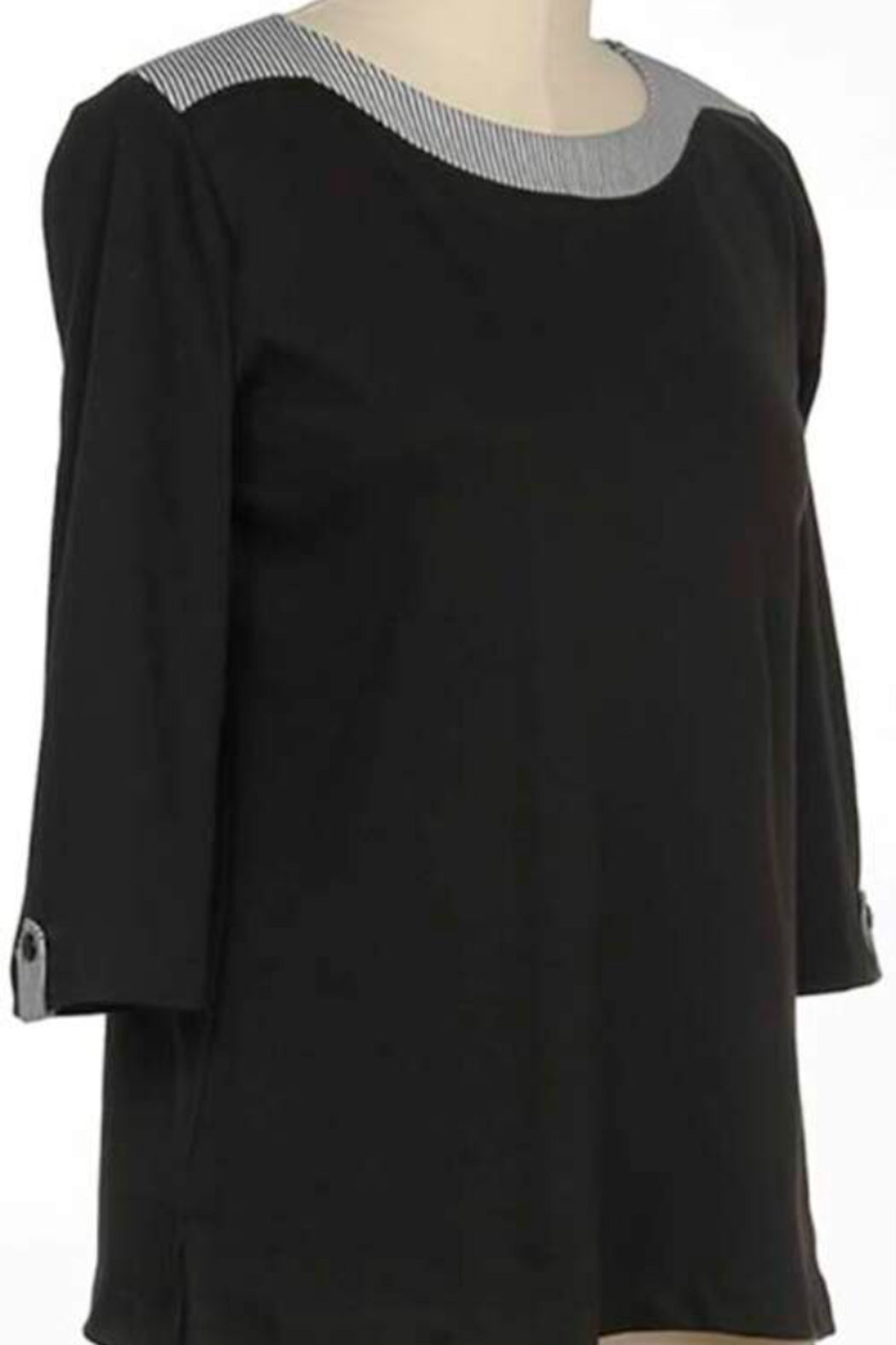 3/4 Sleeve Trim Top