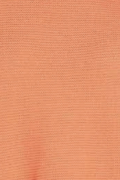 3/4 sleeve v neck 3 button front - coral only