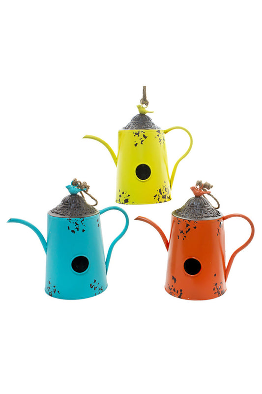3 Assorted Watering Can Birdhouses