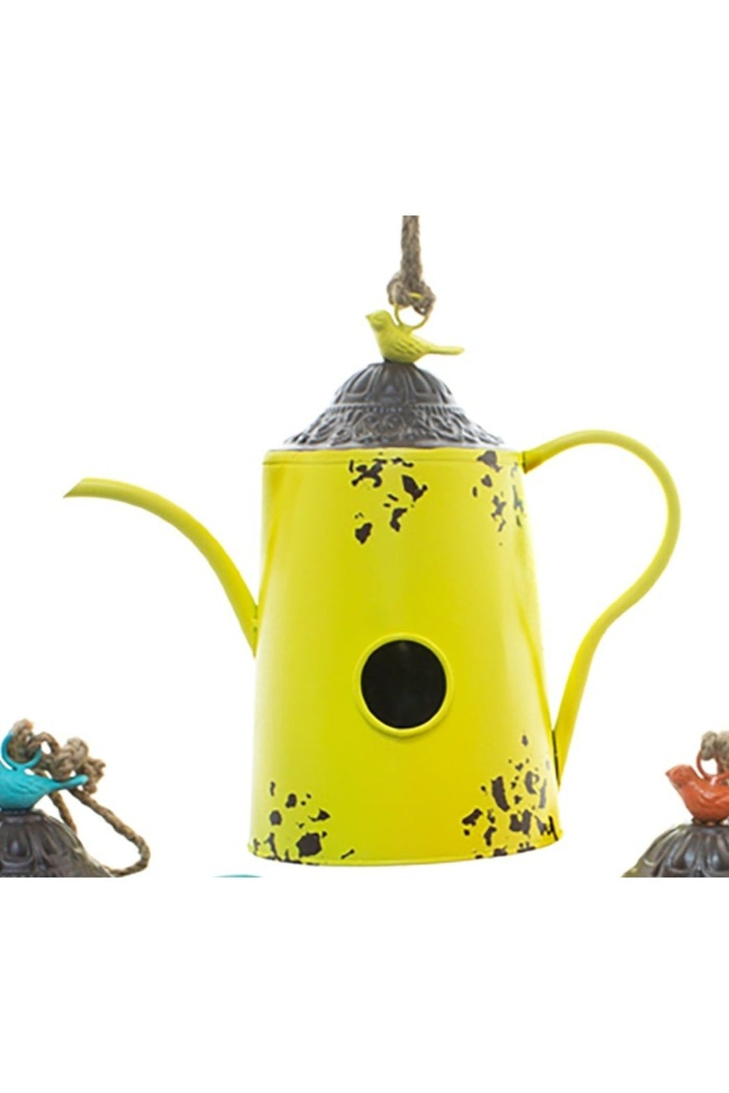 3 Assorted Watering Can Birdhouses