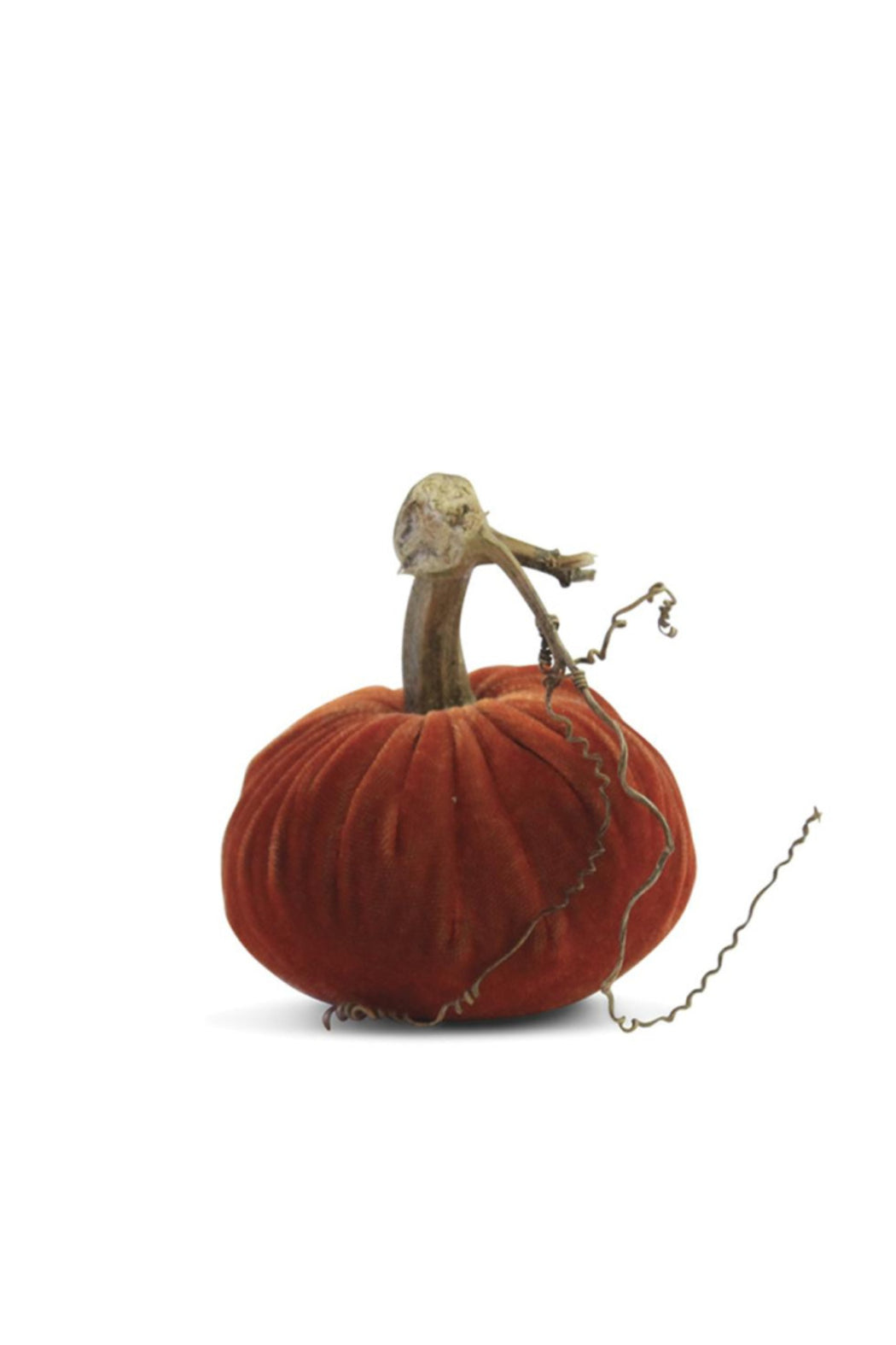 3" VELVET PUMPKINS