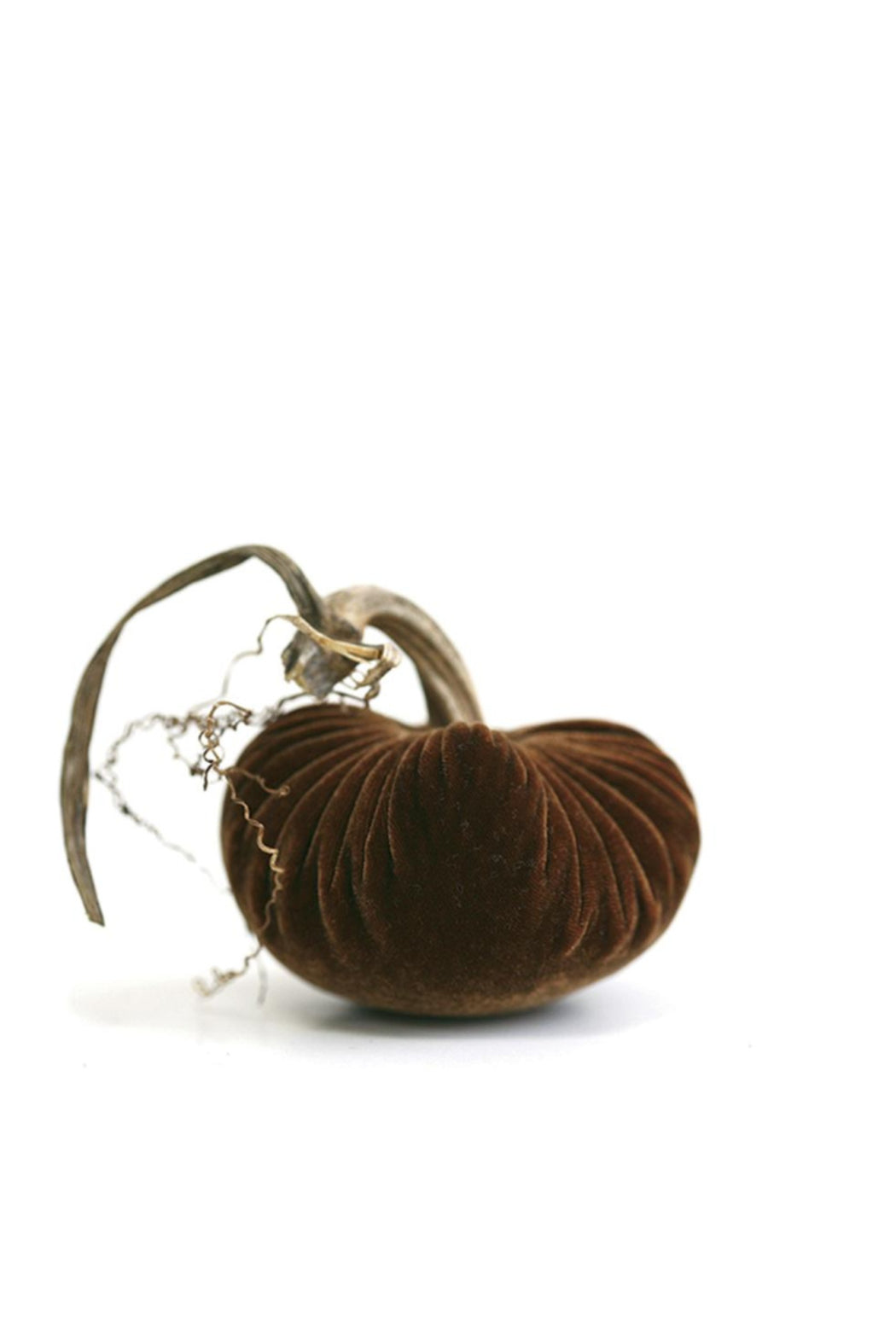 3" VELVET PUMPKINS