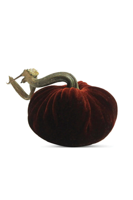 3" VELVET PUMPKINS