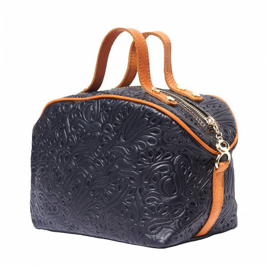 Tutti Designer Leather Makeup Bag ~ Black