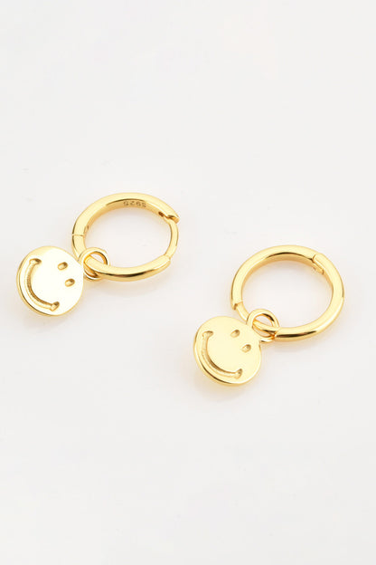Smiley Face Drop Earrings