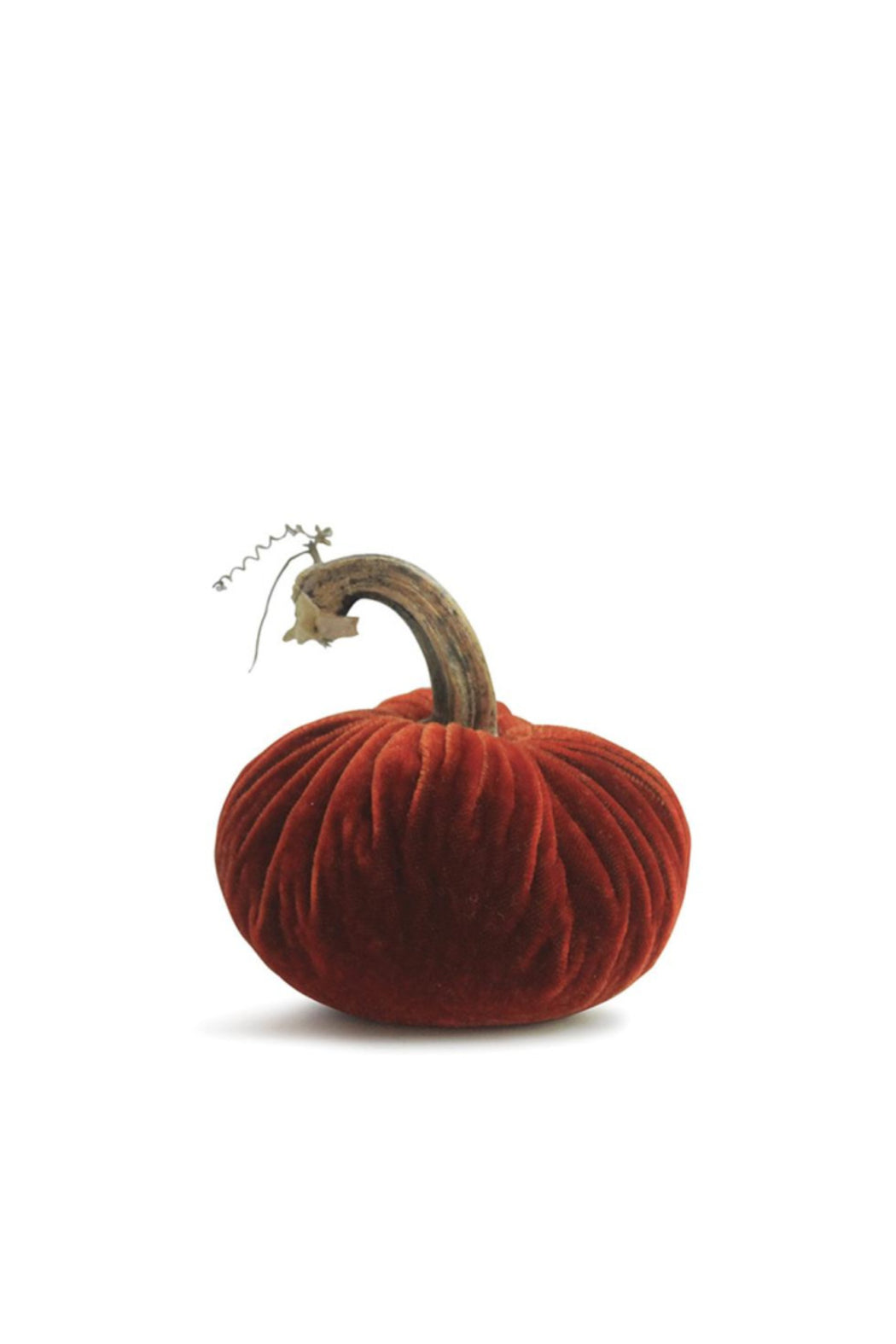 4" VELVET PUMPKINS