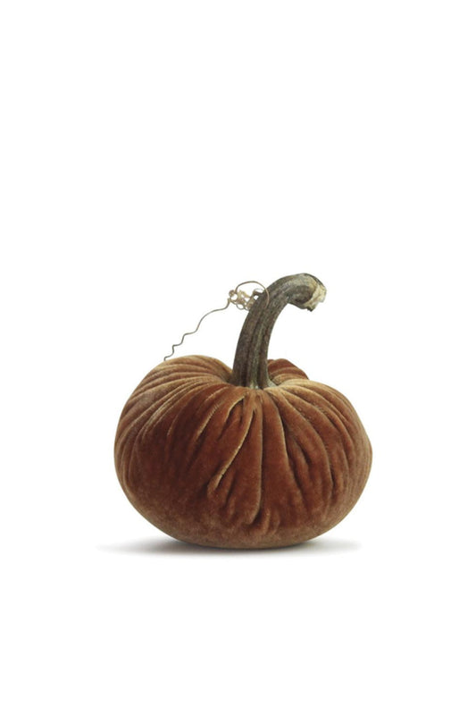 4" VELVET PUMPKINS