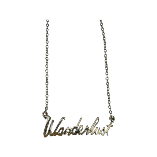 Wanderlust Script Necklace