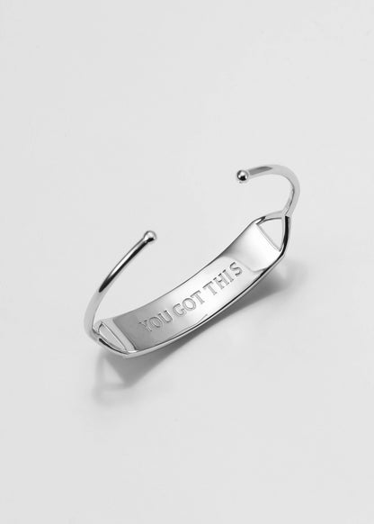 Touchstone You Got This Silver Cuff